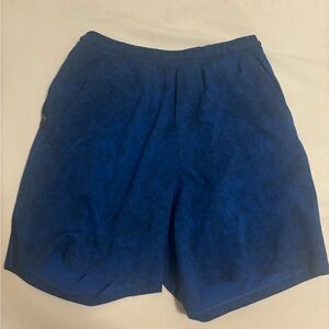 Lululemons Men's Blue Athletic Shorts